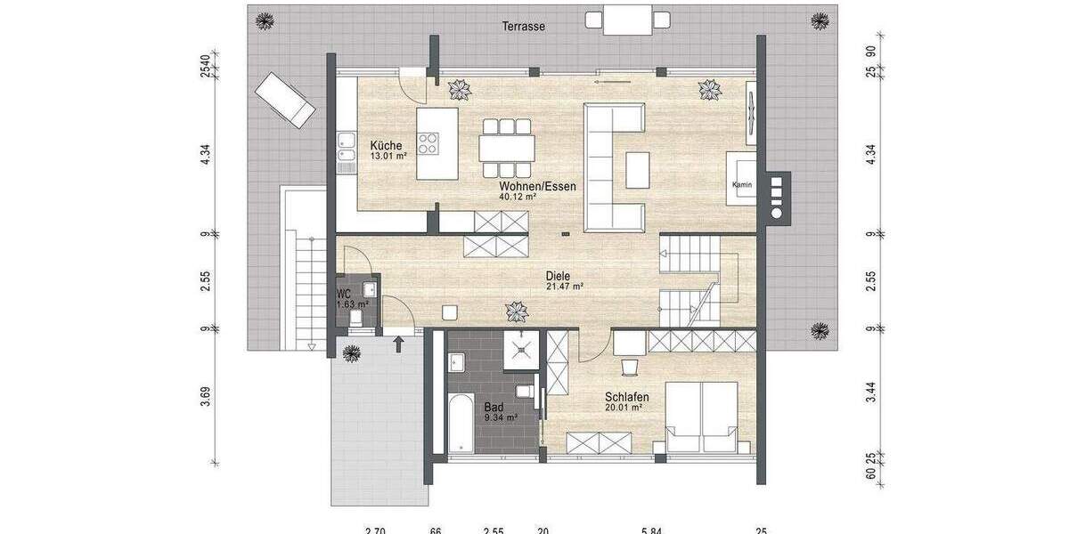Einfamilienhaus Neufahrn bei Freising Neufahrn - 5 Zimmer, 206 m&sup2;, 1.490.000&euro; | Angebot:25796474