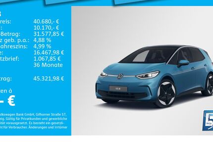 VW ID.3 3.729 km 40.680 &euro; München 80935