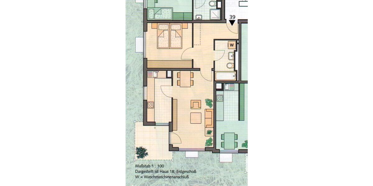 Terrassenwohnung München Feldmoching-Hasenbergl - 2 Zimmer, 57 m&sup2;, 448.000&euro; | Angebot:26313151