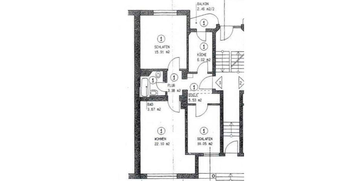 Erdgeschoßwohnung München Moosach - 3 Zimmer, 70 m&sup2;, 585.000&euro; | Angebot:26671281
