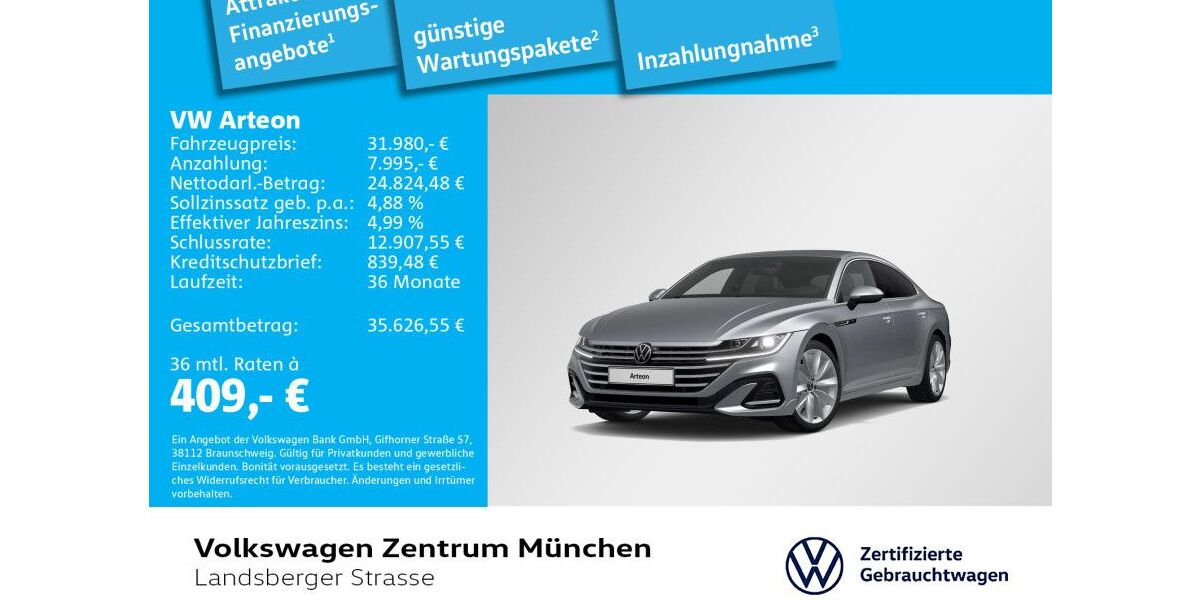 VW Arteon 41.432 km 31.980 &euro; München 80687