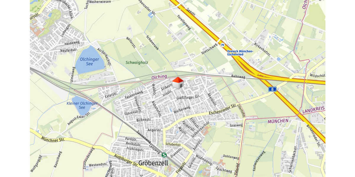 Attraktives Baugrundstück m. Altbestand & viel Potential in Gröbenzell-Nord! Bebaubar mit EFH DHH - Grundstück Gröbenzell | Angebot:17410795