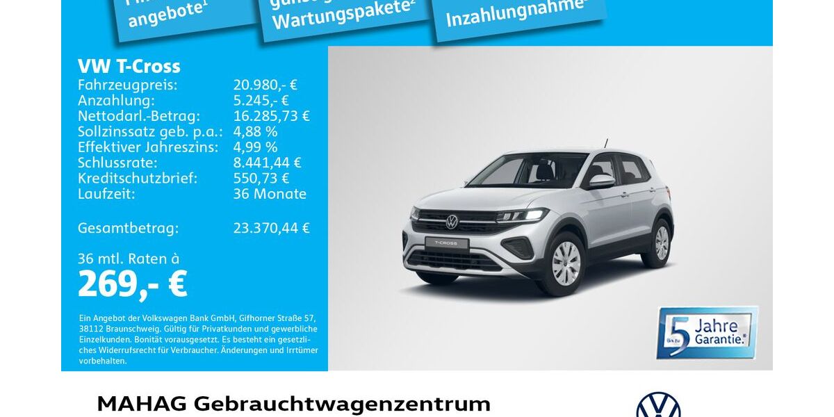 VW T-Cross 4.922 km 20.980 &euro; München 80935