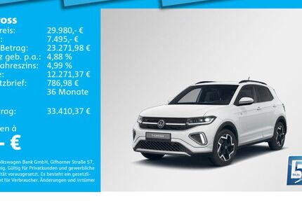 VW T-Cross 4.304 km 29.980 &euro; München 80687