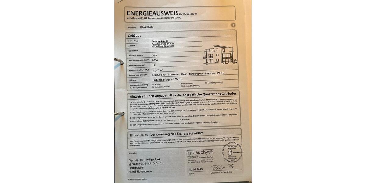 Etagenwohnung Markt Schwaben - 1 Zimmer, 42 m&sup2;, 890&euro; | Angebot:26394269