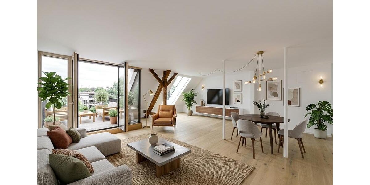 Dachgeschoßwohnung München Au-Haidhausen - 3 Zimmer, 149 m&sup2;, 4.440&euro; | Angebot:26632558