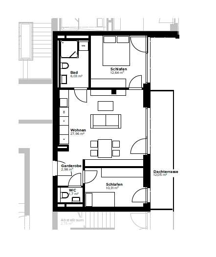 Etagenwohnung München Maxvorstadt - 3 Zimmer, 68 m&sup2;, 2.500&euro; | Angebot:26461710