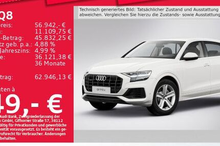 Audi Q8 57.708 km 53.996 &euro; Eching 85386