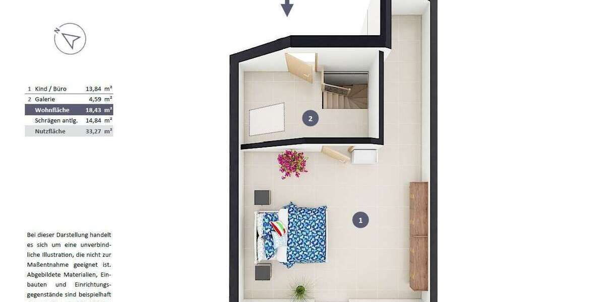 Ruhig gelegen in kleiner Wohnanlage | Helle, top gepflegte Maisonette-Wohnung - Dachgeschoßwohnung Karlsfeld | Angebot:26389541