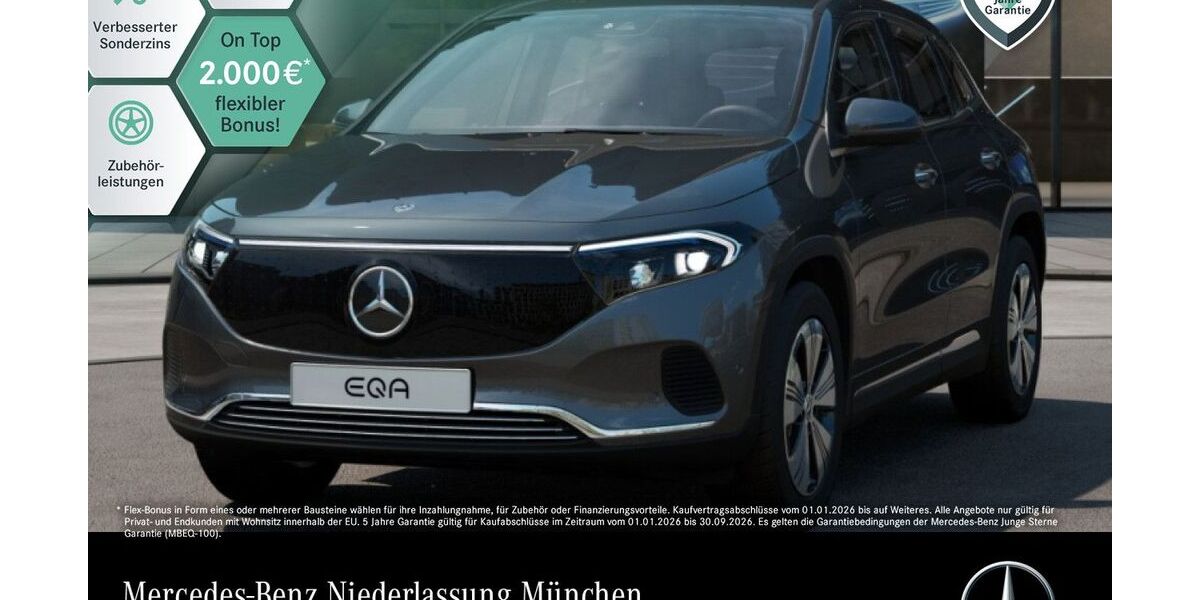 Mercedes-Benz EQA 17.170 km 34.490 &euro; München 80636