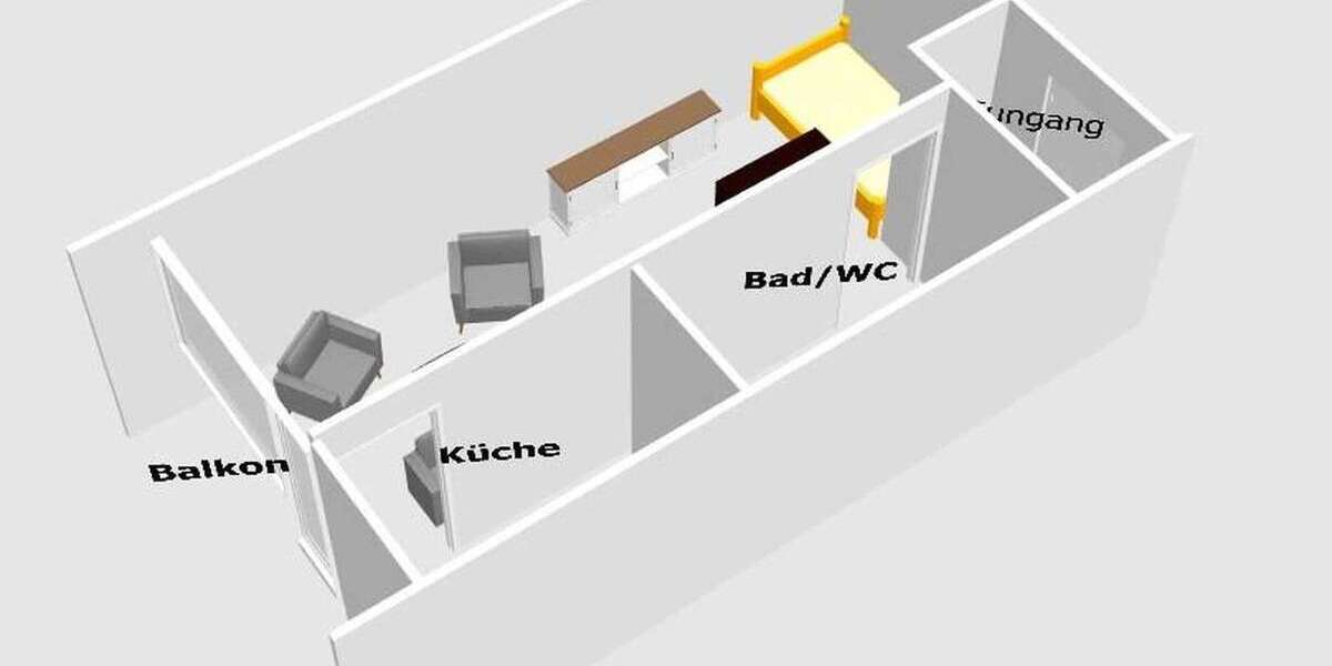 Etagenwohnung München-Solln Solln - 1 Zimmer, 35 m&sup2;, 299.000&euro; | Angebot:26552962