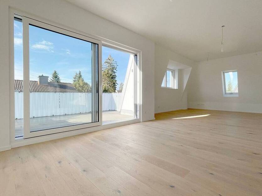 NEUBAU DG-Wohnung: Großzügige und elegant gestaltete 4-Zimmer-Wohnung mit fantastischer Dachterrasse und traumhafter Aussicht