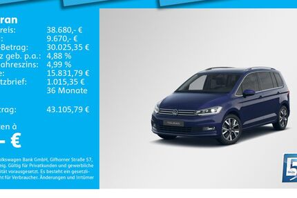 VW Touran 2.344 km 38.680 &euro; München 80935