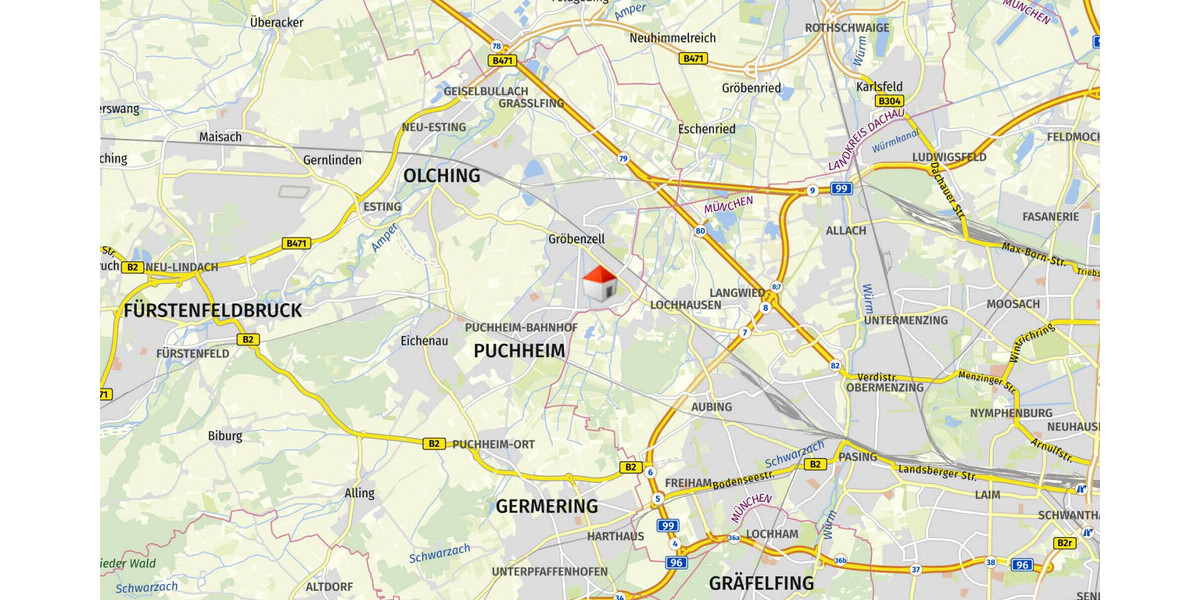 WINDISCH IMMOBILIEN - Schöne Garten-Maisonette Wohnung in 4 Parteien Haus in ruhiger, begehrter Lage - Erdgeschoßwohnung Gröbenzell | Angebot:23245876