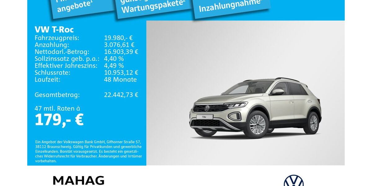 VW T-Roc 43.619 km 19.691 &euro; Ottobrunn 85521