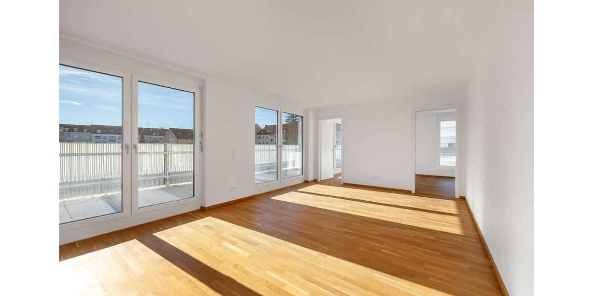 Erstbezug: Dachgeschoss-Wohnung mit lichterfülltem Ambiente und Dachterrasse 2 zimmer
