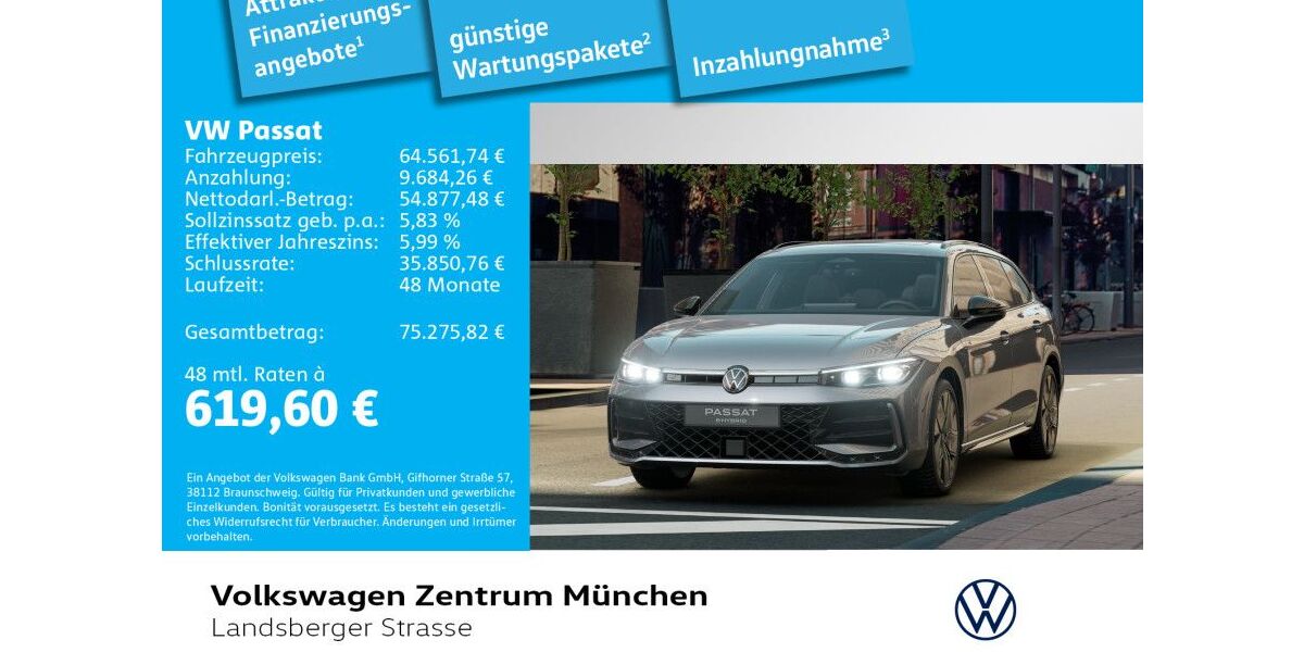 VW Passat Variant 7.250 km 56.879 &euro; München 80687