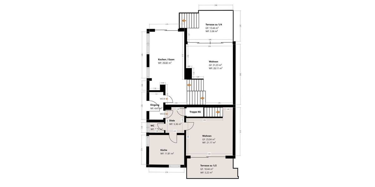 Doppelhaushälfte München Obergiesing - 8 Zimmer, 256 m&sup2;, 2.195.000&euro; | Angebot:26875331