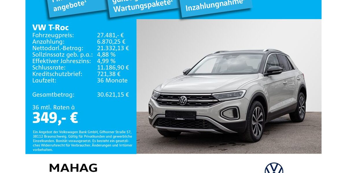 VW T-Roc 49.515 km 27.481 &euro; München 81825