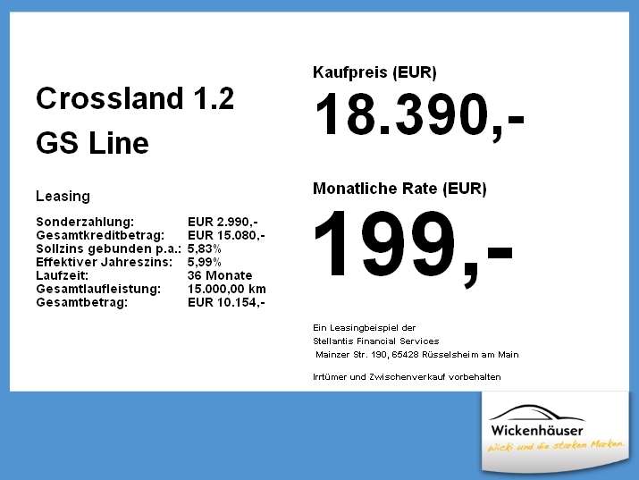 Opel Crossland 45.333 km 18.390 &euro; München 81673