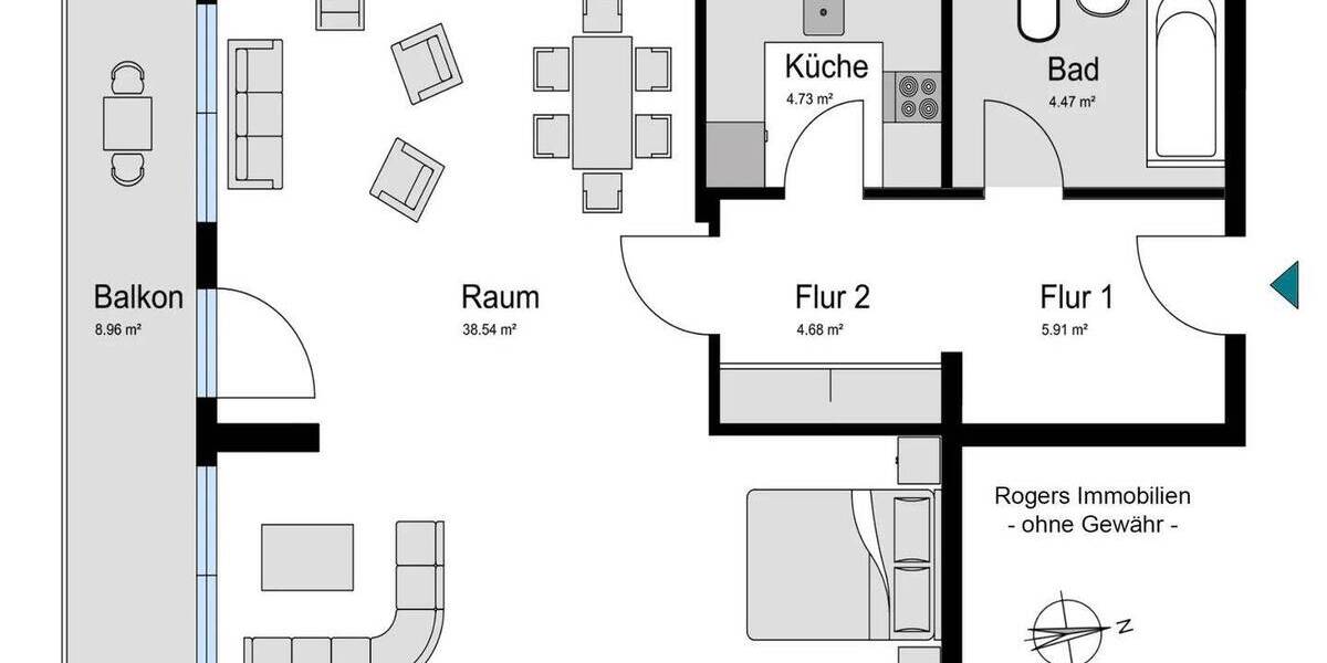 Etagenwohnung München Thalk.Obersendl.-Forsten-Fürstenr.-Solln - 1 Zimmer, 62 m&sup2;, 330.000&euro; | Angebot:26826975
