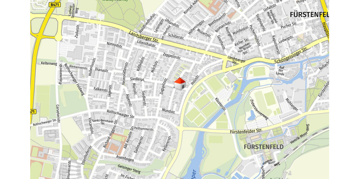 WINDISCH IMMOBILIEN - Halbes Reihenhaus mit Garten, Dachboden und Keller in guter Lage v. FFB - Etagenwohnung Fürstenfeldbruck | Angebot:24474861