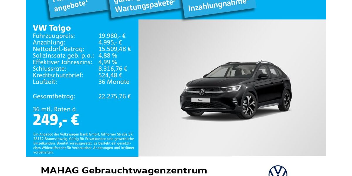VW Taigo 59.072 km 19.980 &euro; München 80935