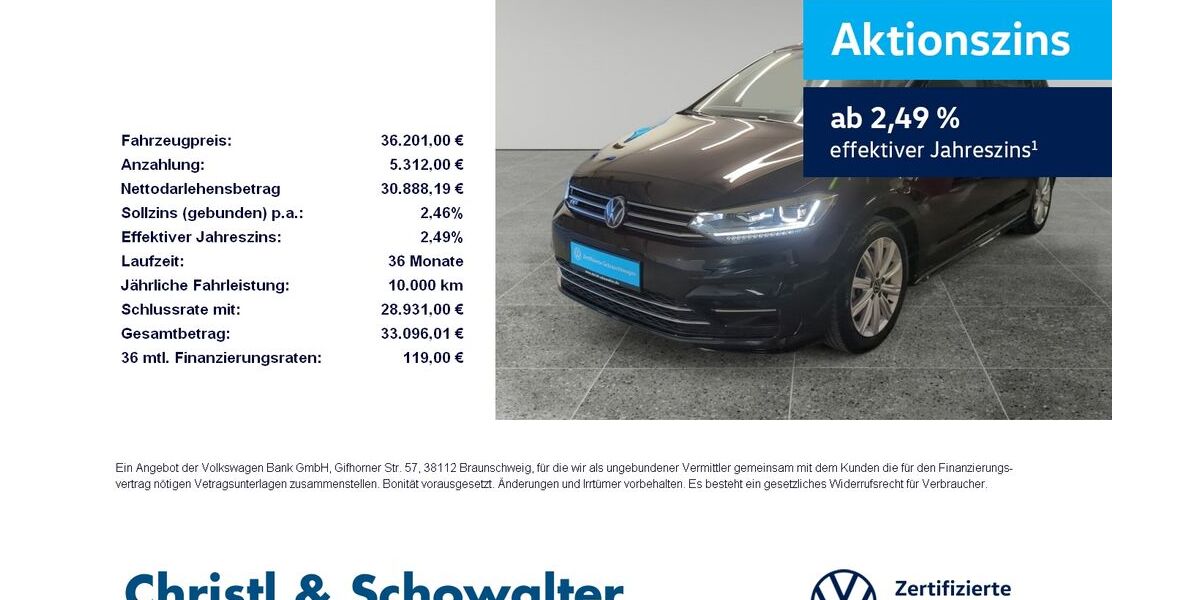 VW Touran 20.850 km 36.201 &euro; München 81476
