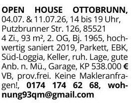 Etagenwohnung Ottobrunn - 4 Zimmer, 92 m&sup2;, 538.000&euro; | Angebot:27021016