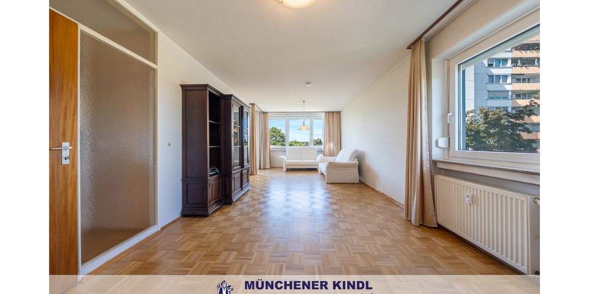 91 m² voller Möglichkeiten - Bezugsfreie 3-Zimmer-Wohnung mit großer Loggia - Etagenwohnung Unterhaching | Angebot:27298874