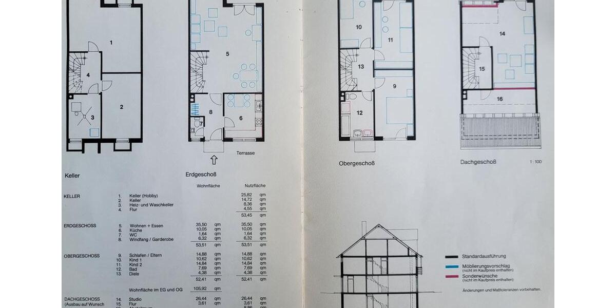 Reihenhaus Unterschleißheim - 6 Zimmer, 136 m&sup2;, 740.000&euro; | Angebot:26450027