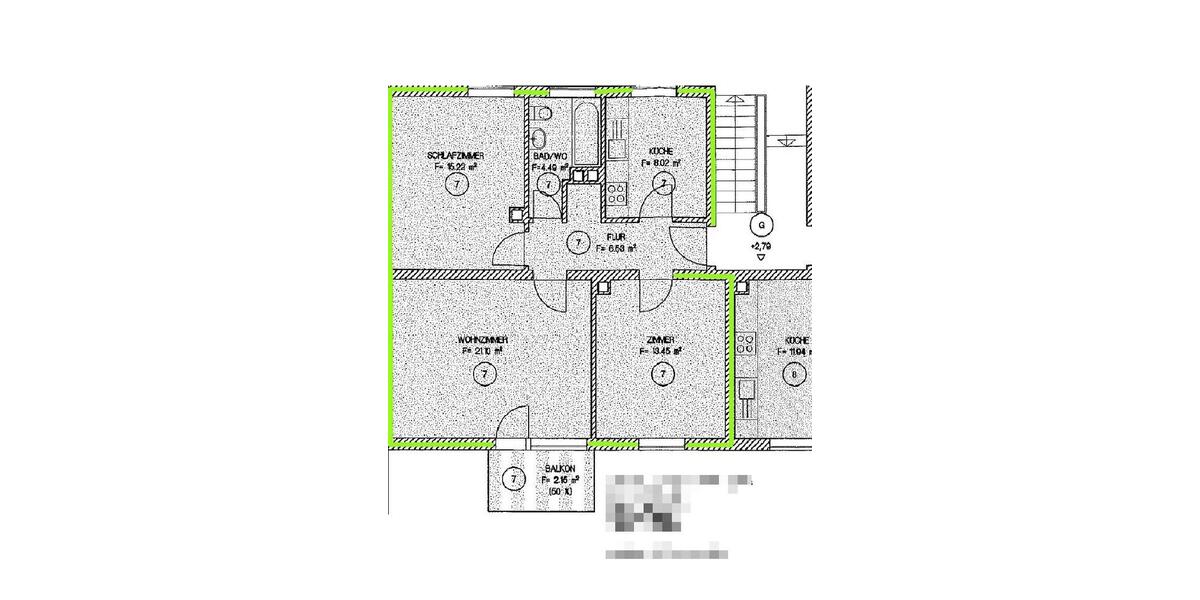 Etagenwohnung Ottobrunn - 3 Zimmer, 70 m&sup2;, 469.000&euro; | Angebot:26906799