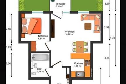 Wohnung Unterhaching - 2 Zimmer, 48 m&sup2;, 375.000&euro; | Angebot:25980053