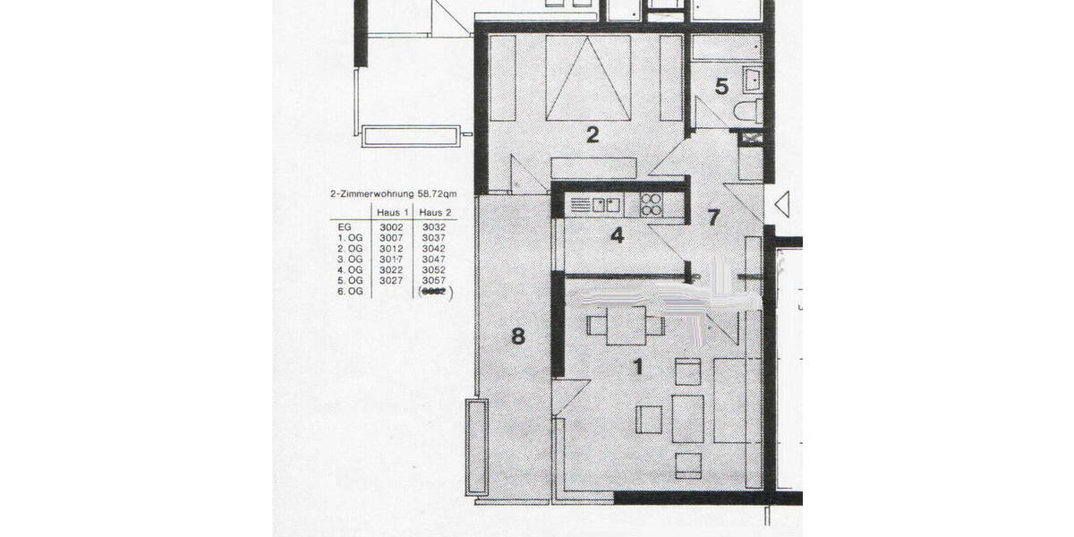 Etagenwohnung Baldham Vaterstetten Baldham - 2 Zimmer, 58 m&sup2;, 305.000&euro; | Angebot:26358811