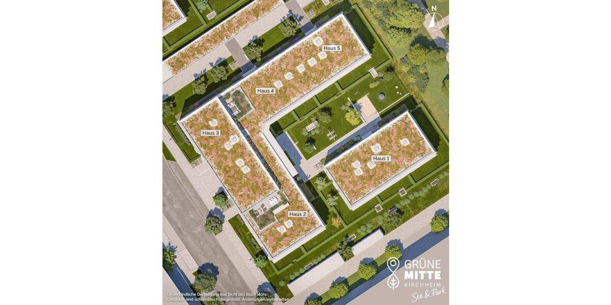 Etagenwohnung Kirchheim b. München Heimstetten - 3 Zimmer, 69 m&sup2;, 642.000&euro; | Angebot:25669066