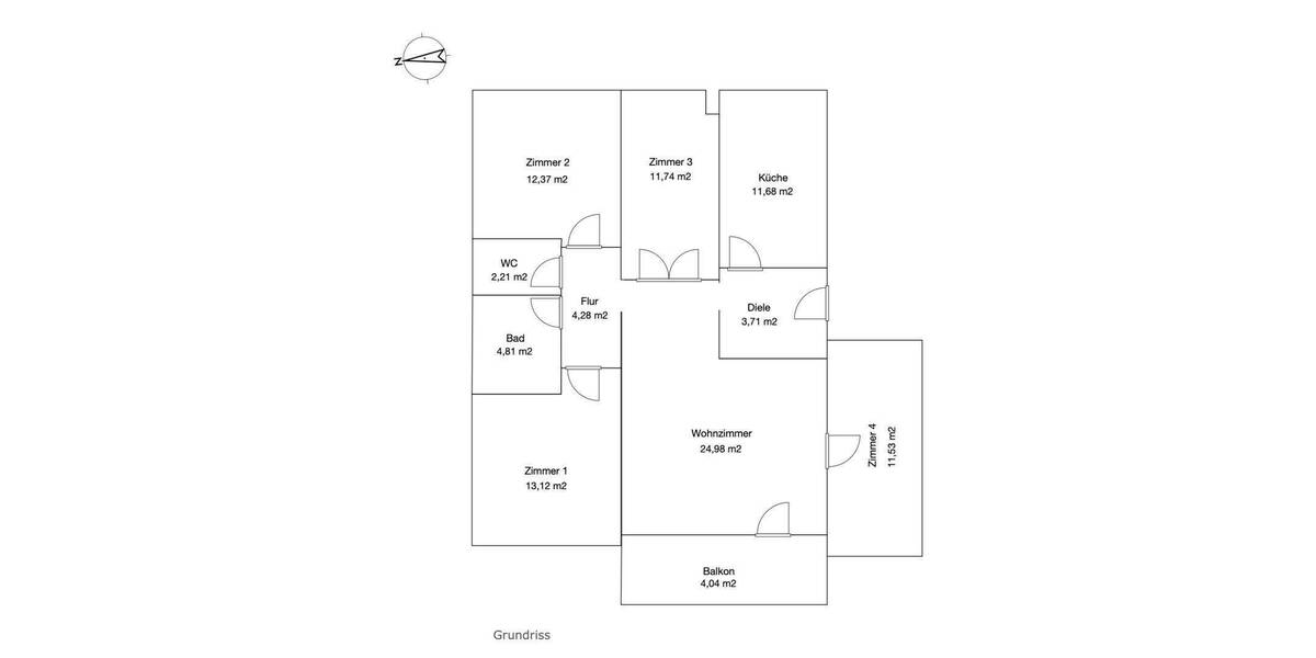 Etagenwohnung München Milbertshofen-Am Hart - 5 Zimmer, 104 m&sup2;, 2.050&euro; | Angebot:25167020