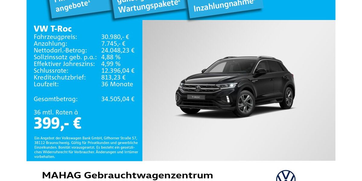 VW T-Roc 10.277 km 30.980 &euro; München 80935