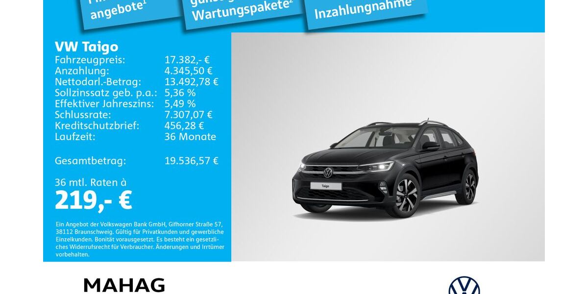 VW Taigo 64.277 km 15.695 &euro; München 81825