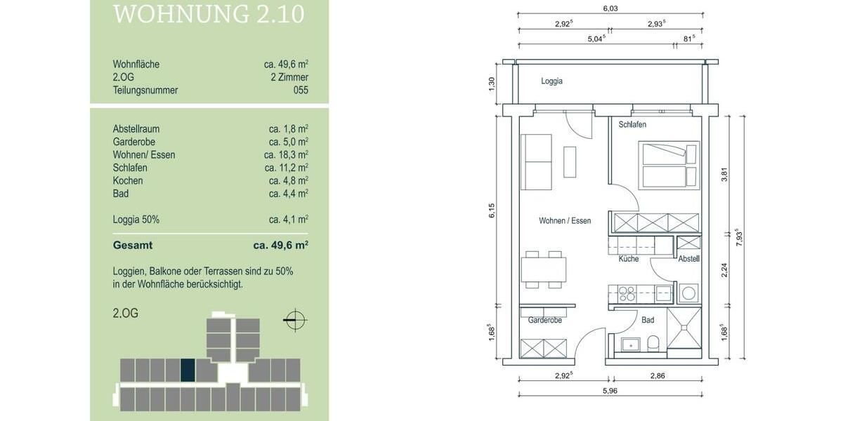 Etagenwohnung Markt Schwaben - 2 Zimmer, 50 m&sup2;, 1.310&euro; | Angebot:26413643