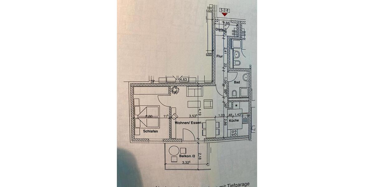 Etagenwohnung Poing - 2 Zimmer, 50 m&sup2;, 1.260&euro; | Angebot:25286829