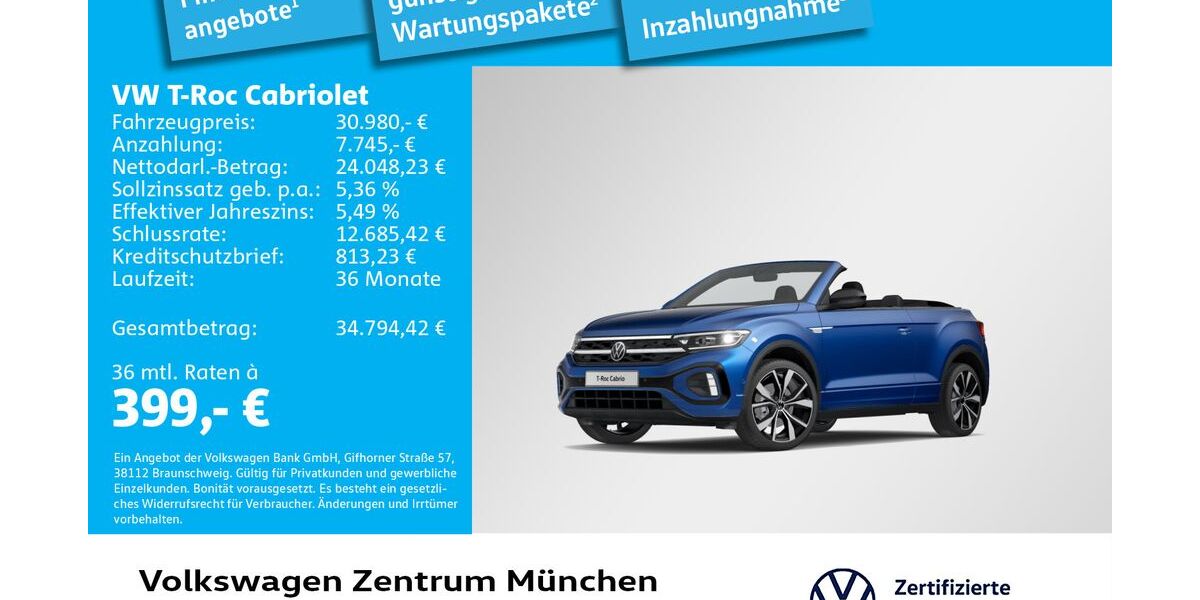 VW T-Roc 9.882 km 30.980 &euro; München 80687