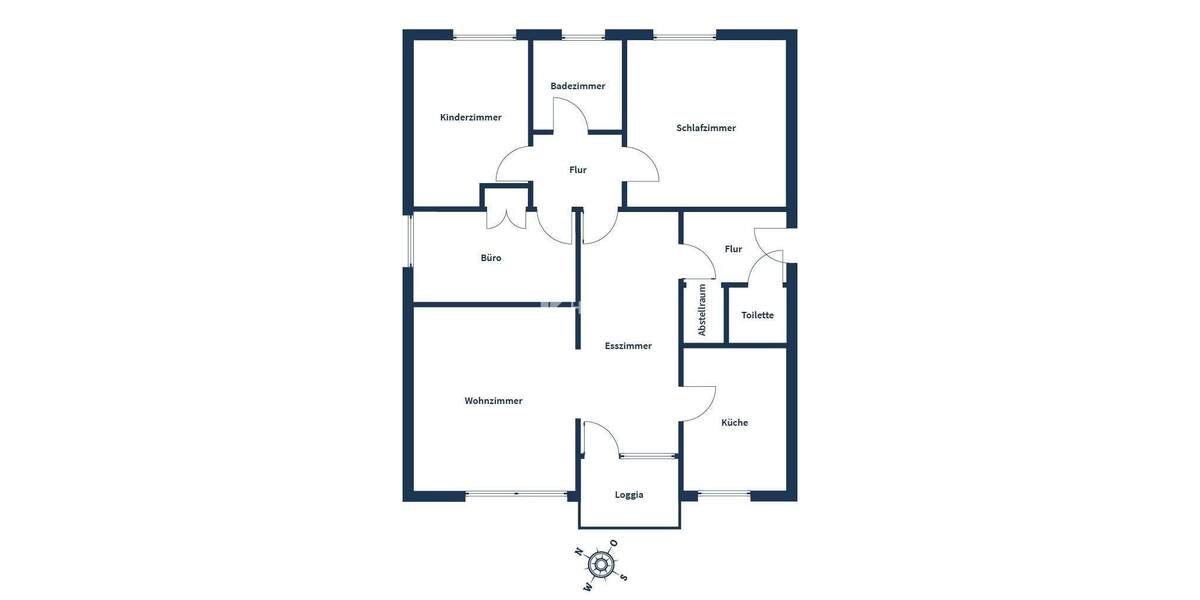 4-Zimmer-Wohnung mit sonniger Loggia auf Erbpachtgrund - ruhig, gepflegt und gut geschnitten 4 zimmer
