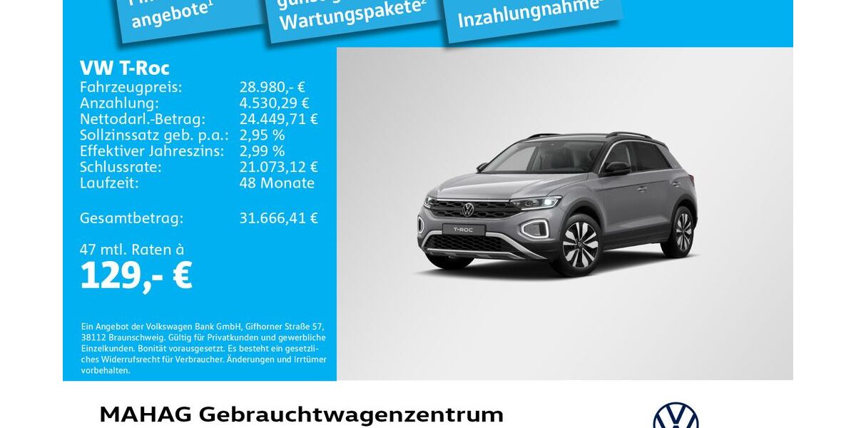 VW T-Roc 17.893 km 28.980 &euro; München 80935