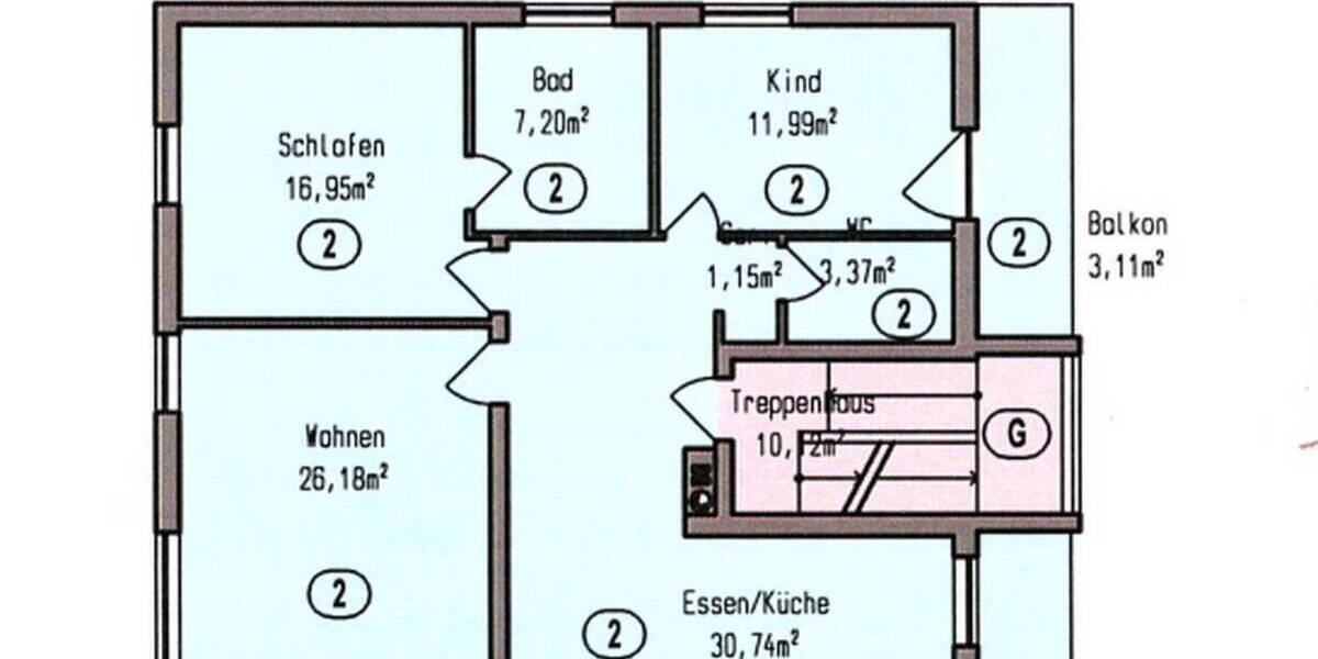 Etagenwohnung Glonn - 4 Zimmer, 100 m&sup2;, 637.500&euro; | Angebot:26147537