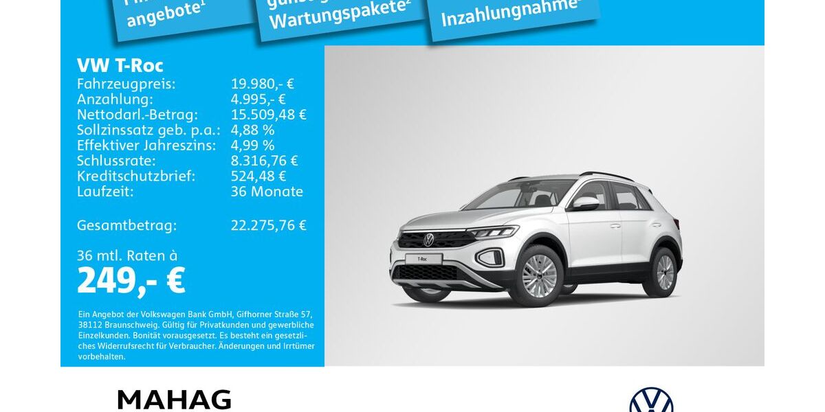 VW T-Roc 38.846 km 19.980 &euro; München 81825