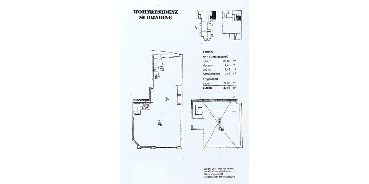 Gewerbeobjekt München Maxvorstadt - 3 Zimmer, 120 m&sup2;, 895.000&euro; | Angebot:25775724