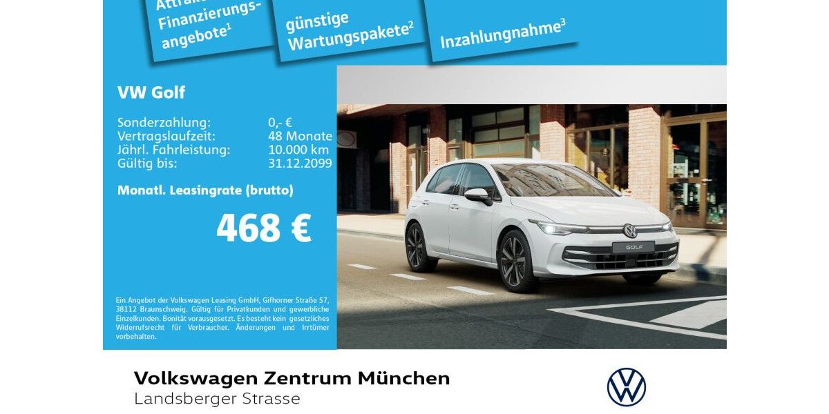 VW Golf 7.950 km 33.290 &euro; München 80687