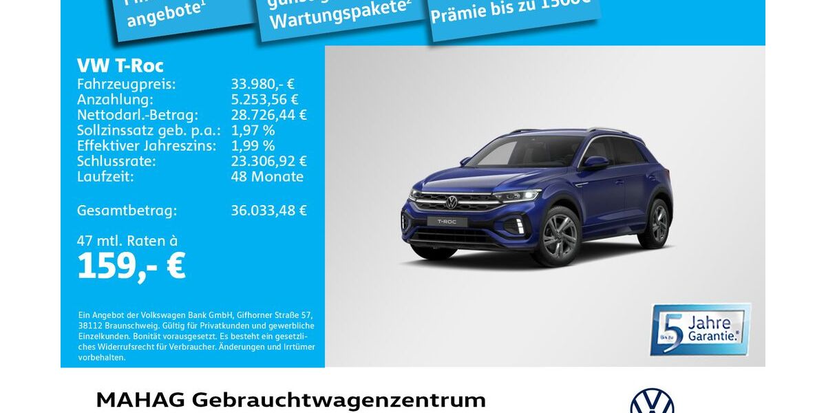 VW T-Roc 3.190 km 33.980 &euro; München 80935