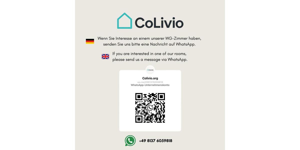 Möblierte 1-Zimmer Wohnung in Fürstenfeldbruck zu vermieten !!! 9 zimmer