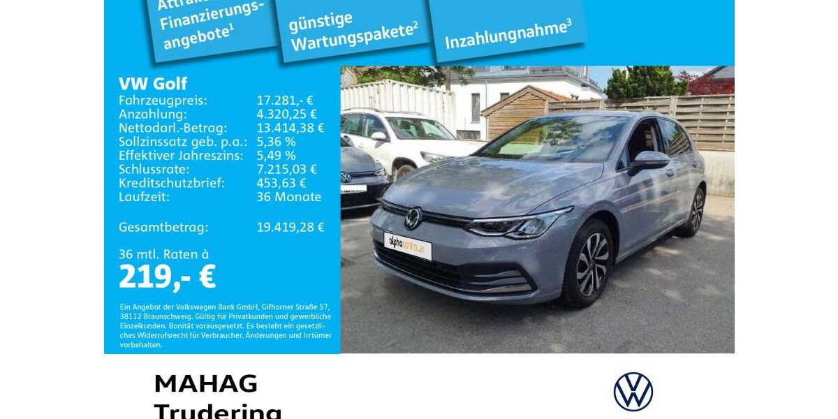 VW Golf 32.097 km 17.281 &euro; München 81825